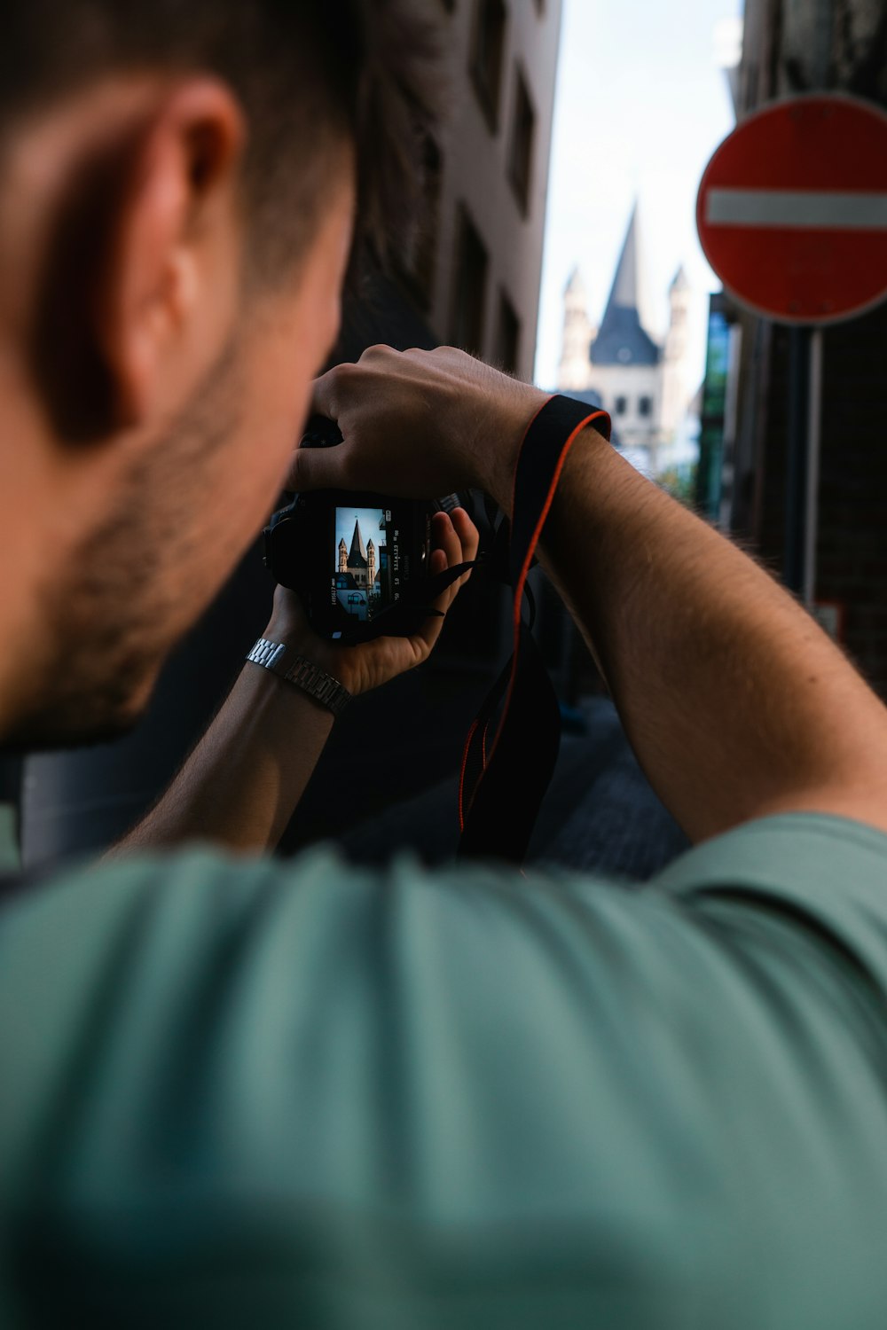 a man taking a picture of himself