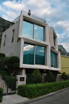 a building with a fence around it