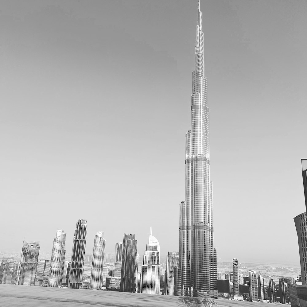 a tall building in Burj Khalifa
