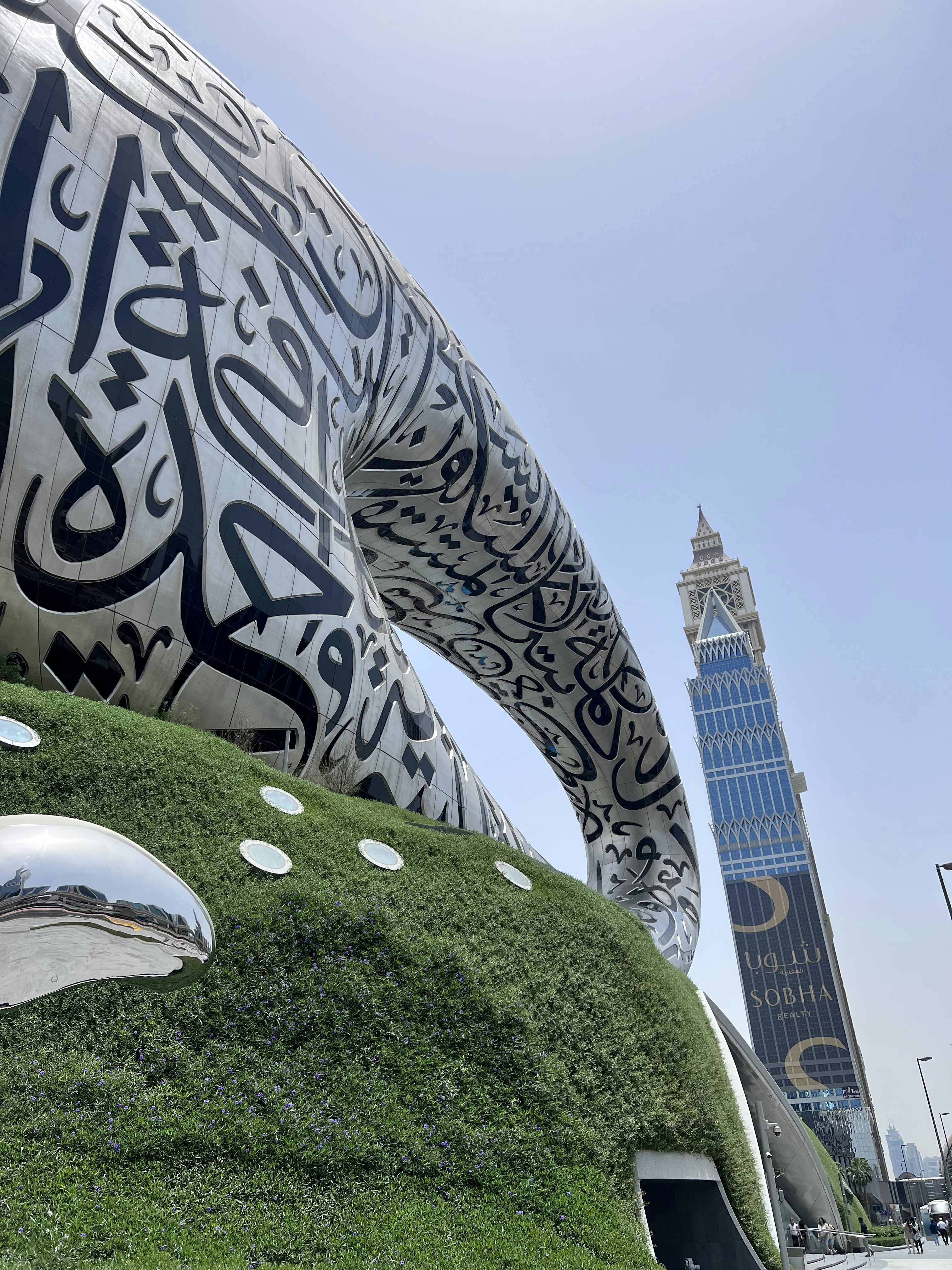 a large sculpture of a building