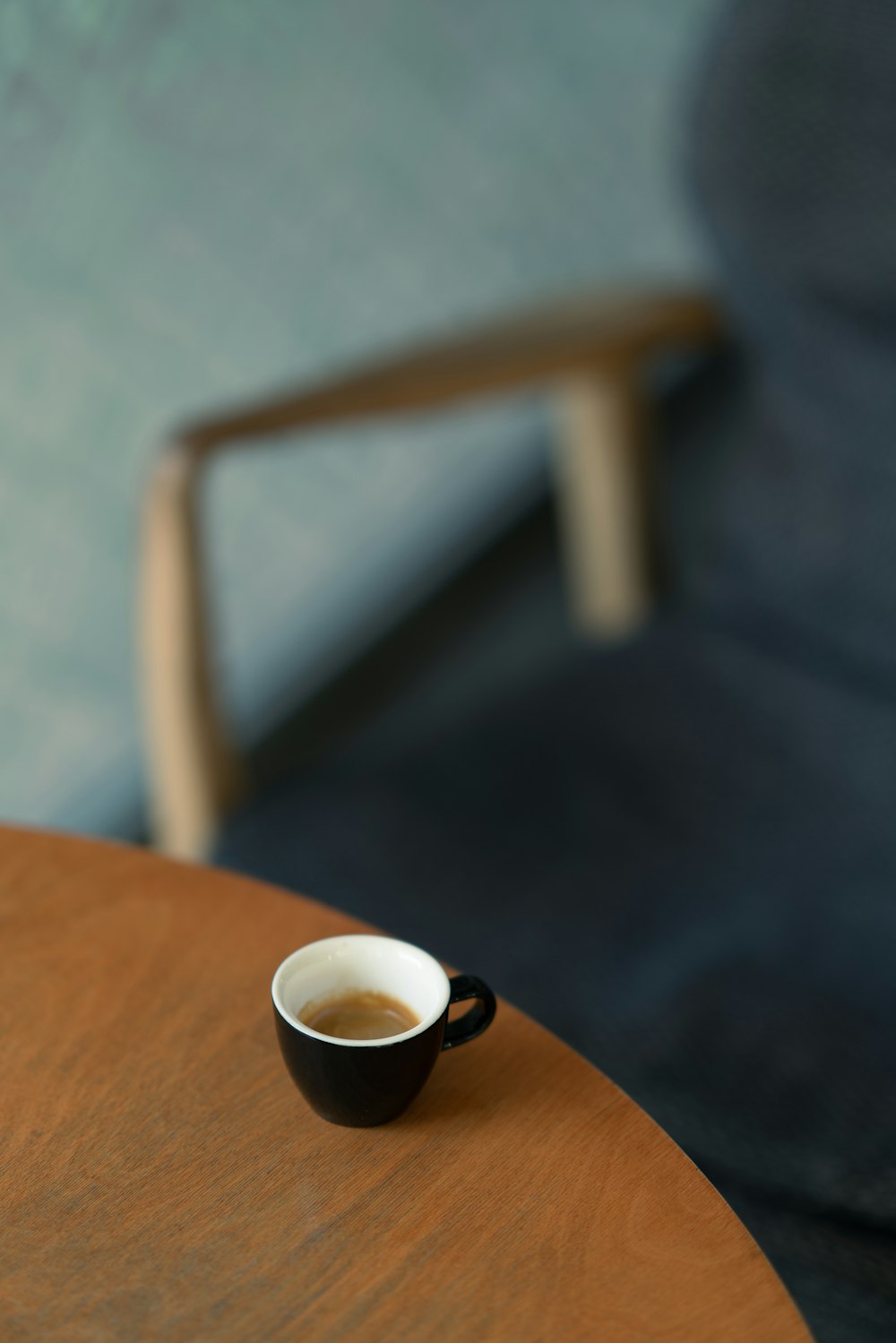 a cup of coffee on a table