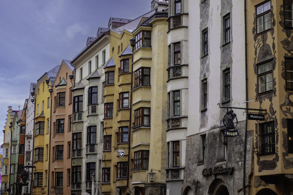 a row of buildings