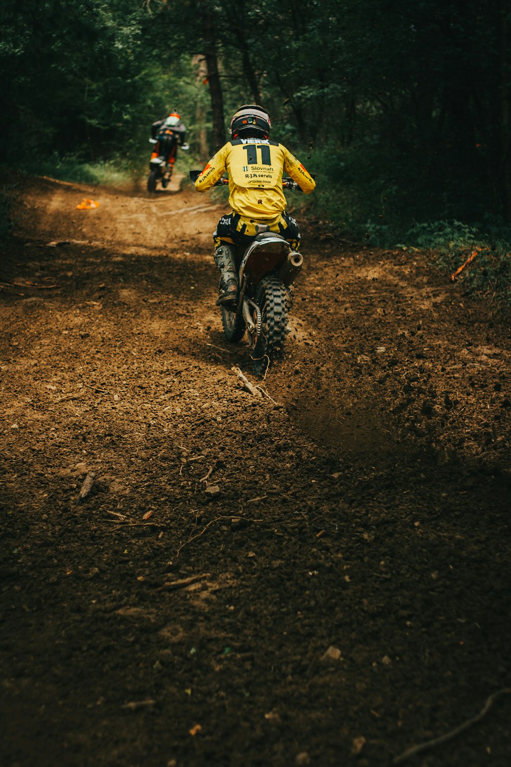 a person riding a dirt bike