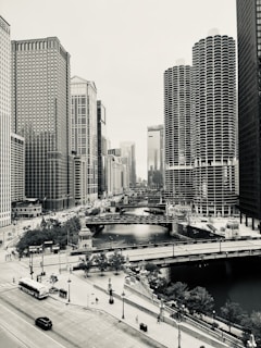 a city with tall buildings