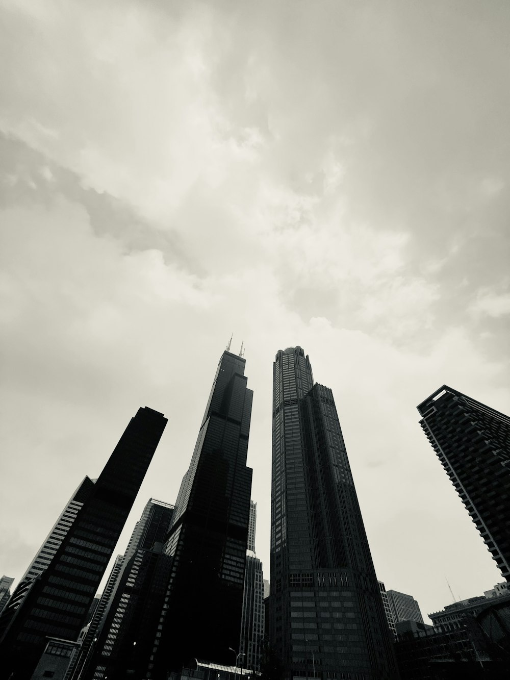 a group of tall buildings