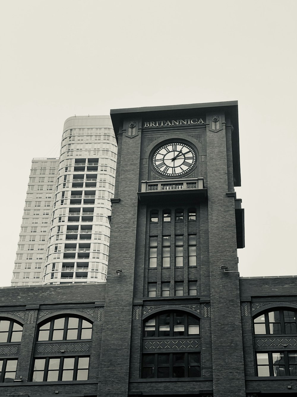 a clock on a tower