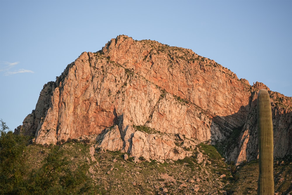 a large rocky mountain