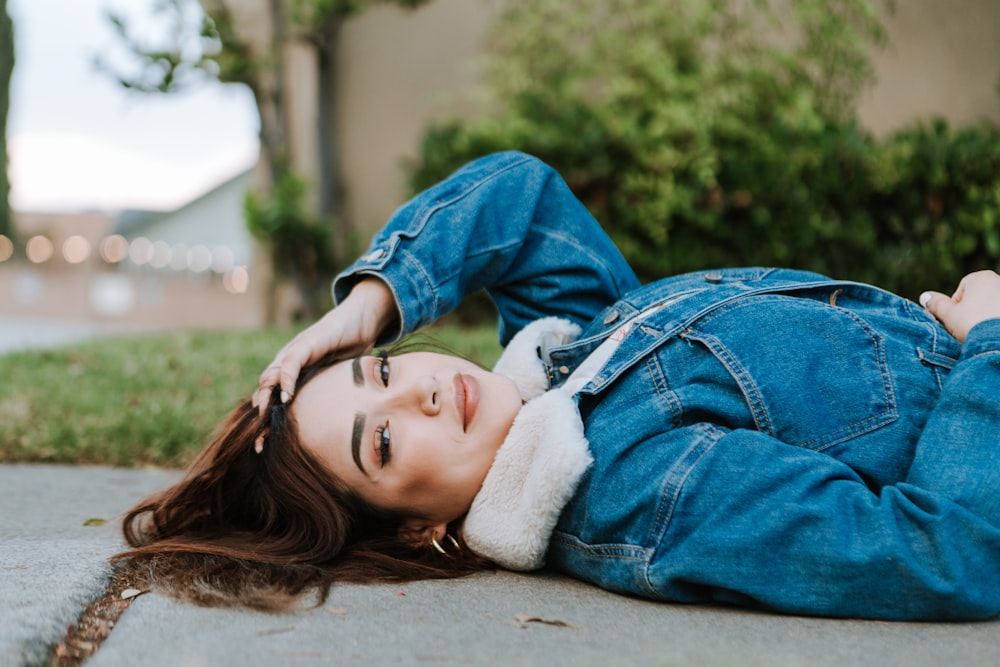 a person lying on the ground