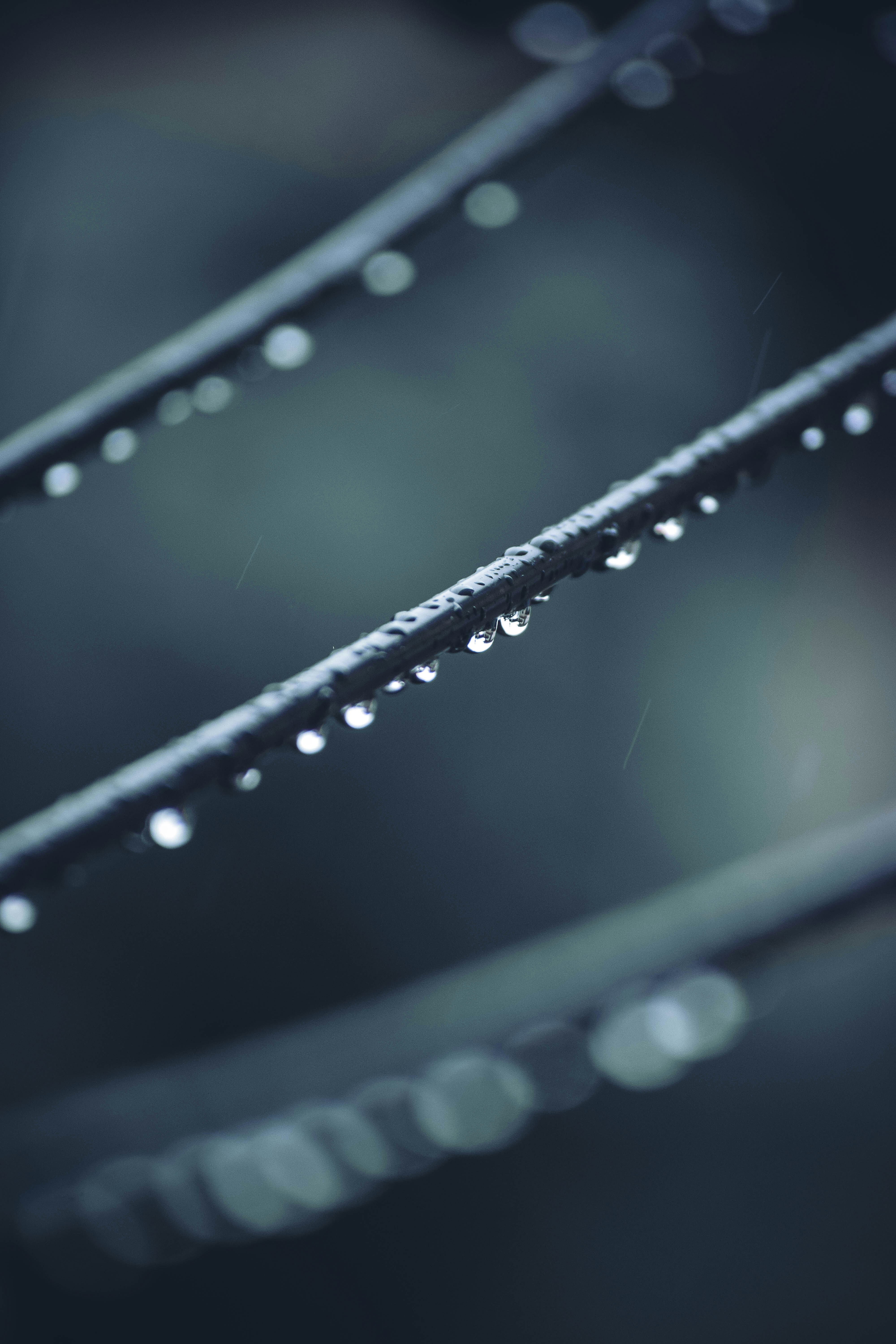 water droplets on a surface