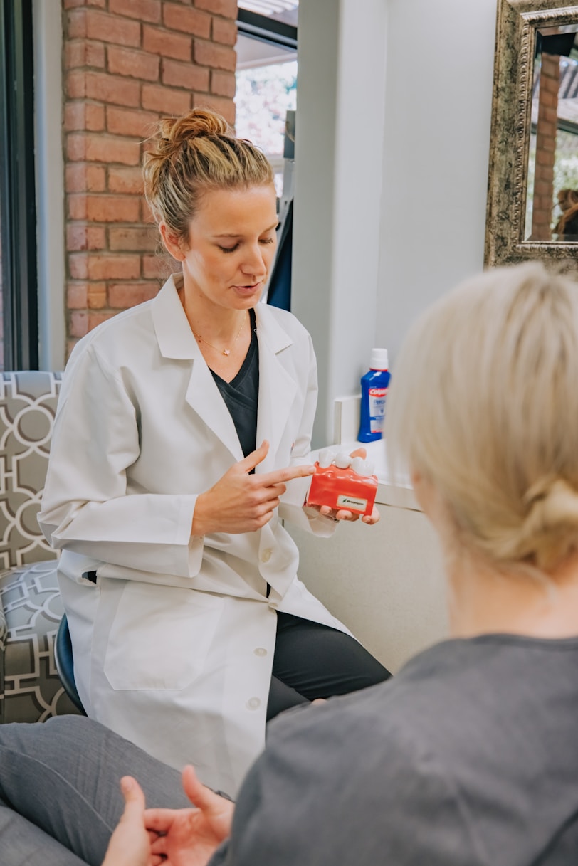 a doctor talking to a patient