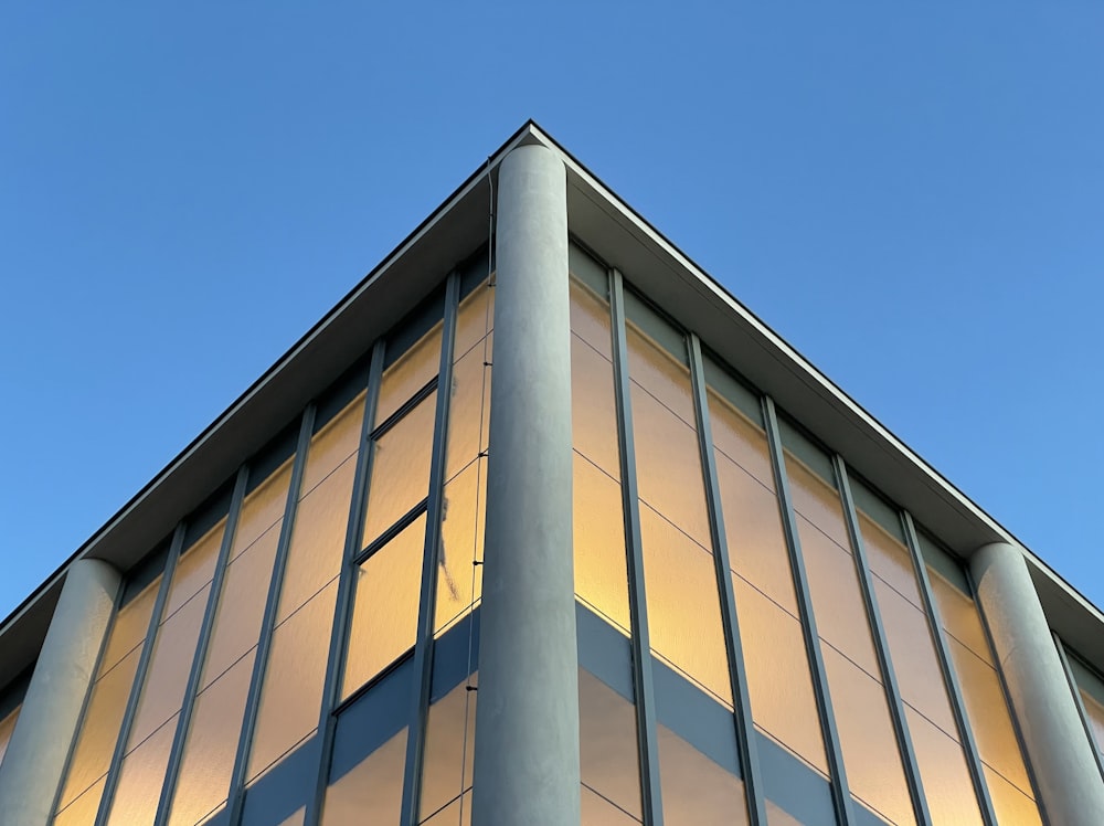 a low angle view of a building