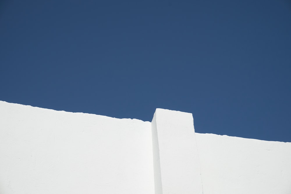 a white pyramid in the snow