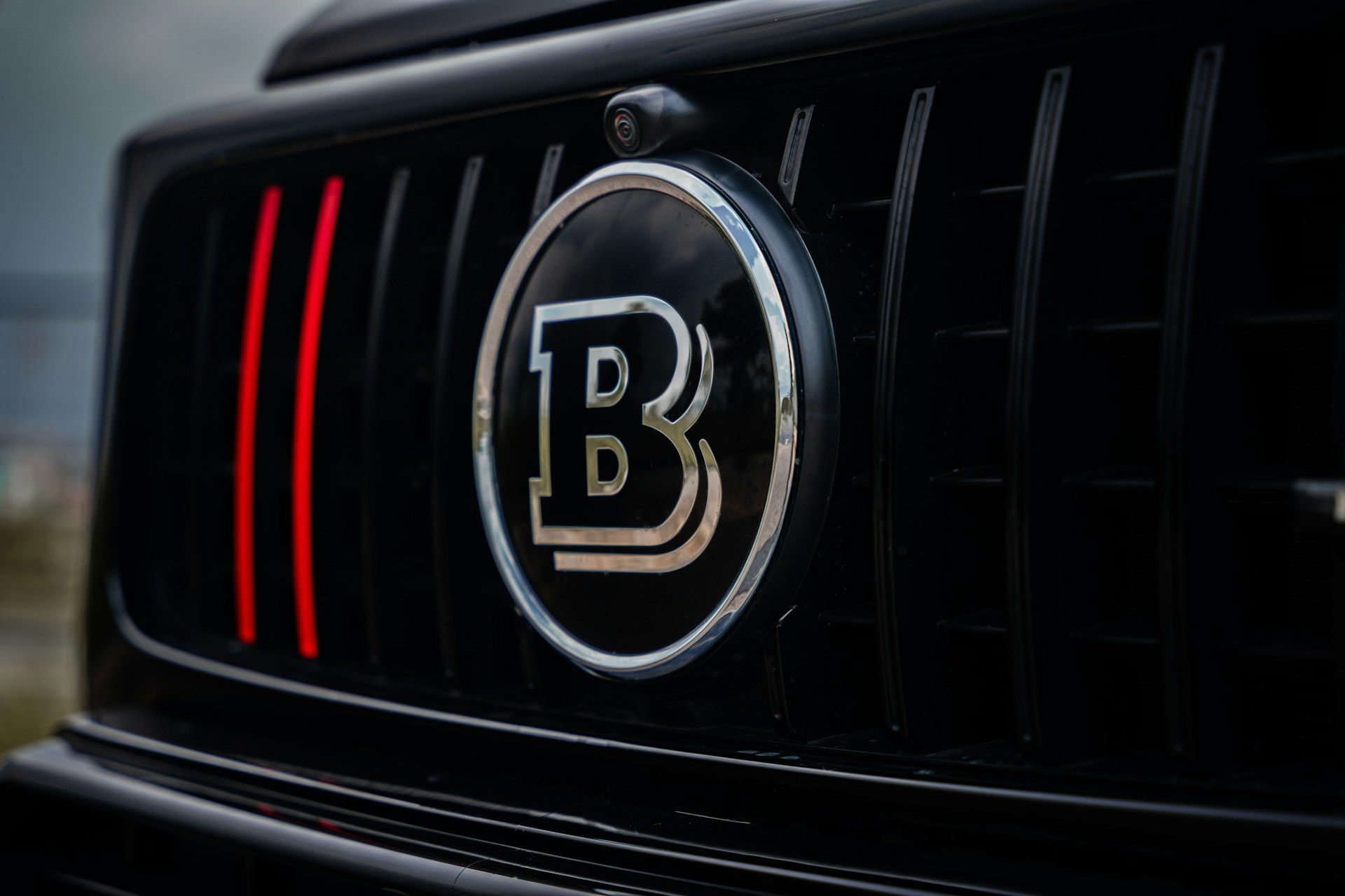 a close up of a car's license plate