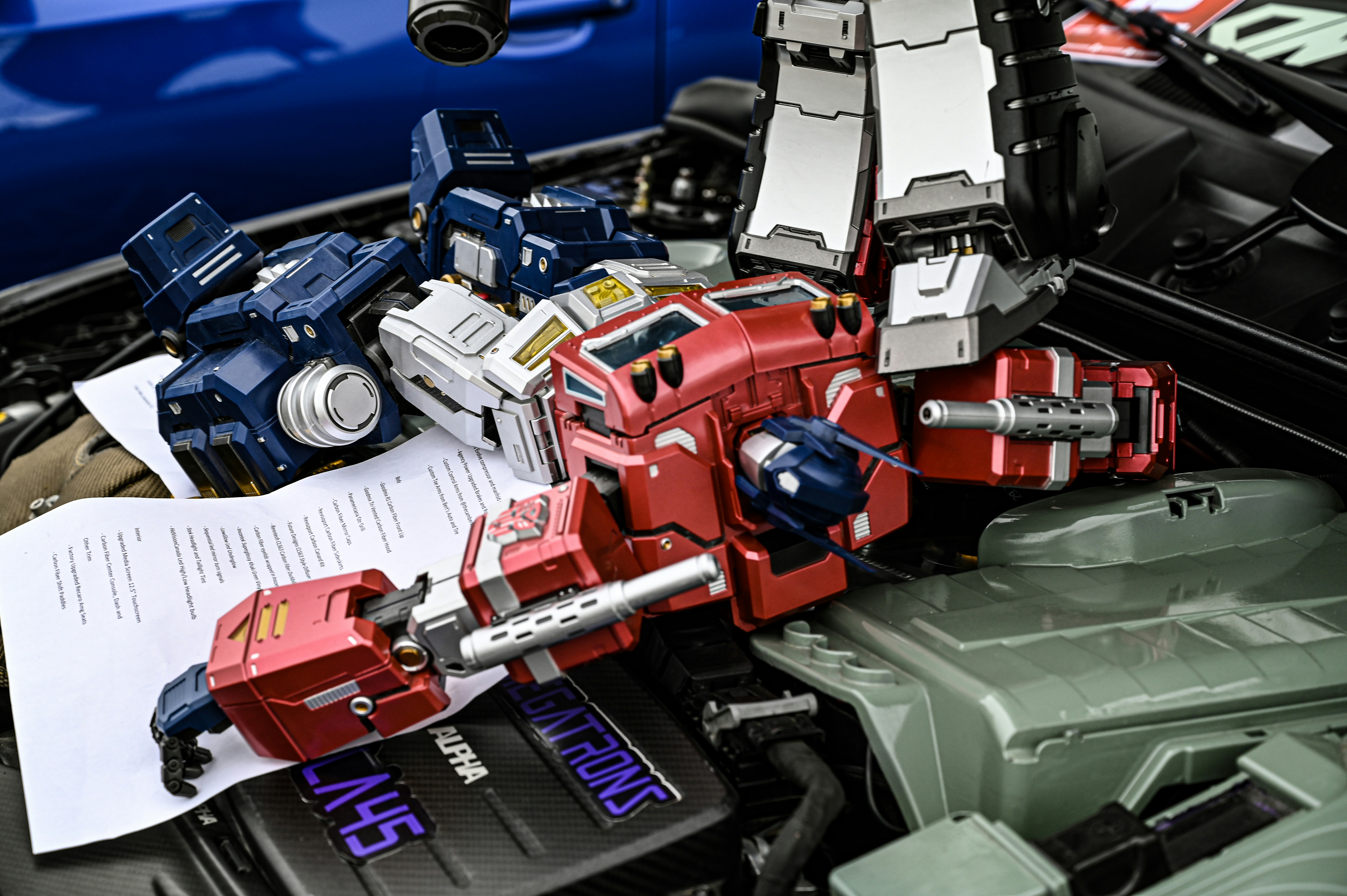a close-up of a toy car