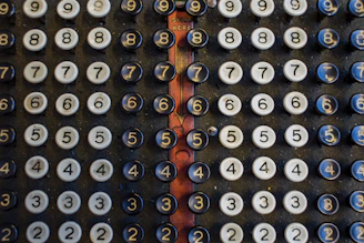 a close up of a calculator