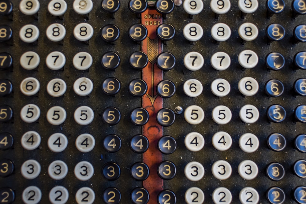 a close up of a calculator