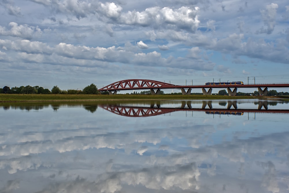 a bridge over a body of water