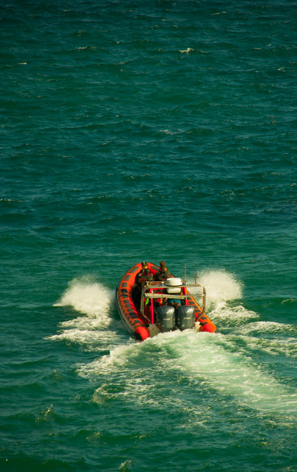 a group of people on a boat