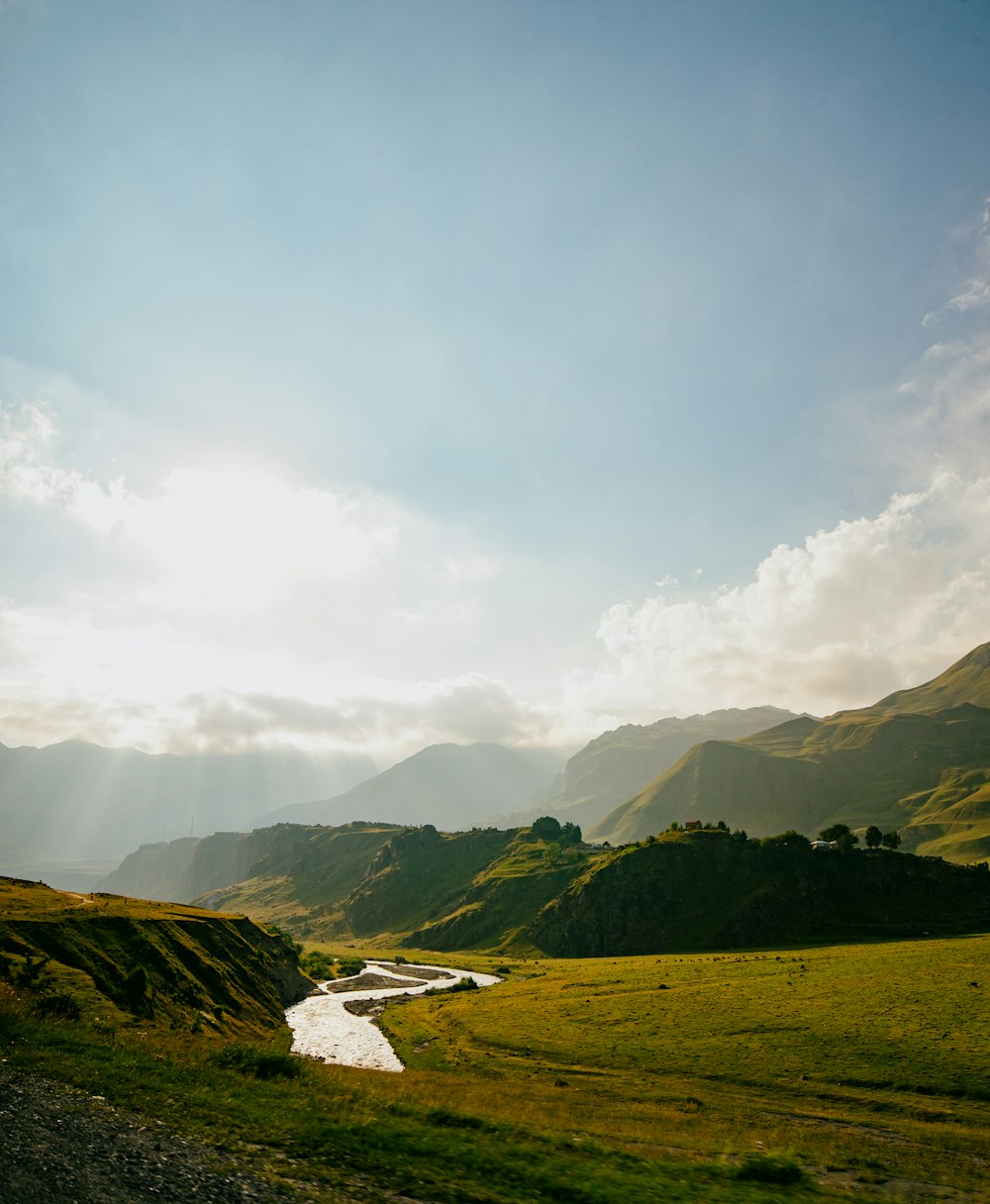 a river running through a valley