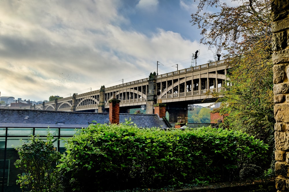 a building with a bridge over it