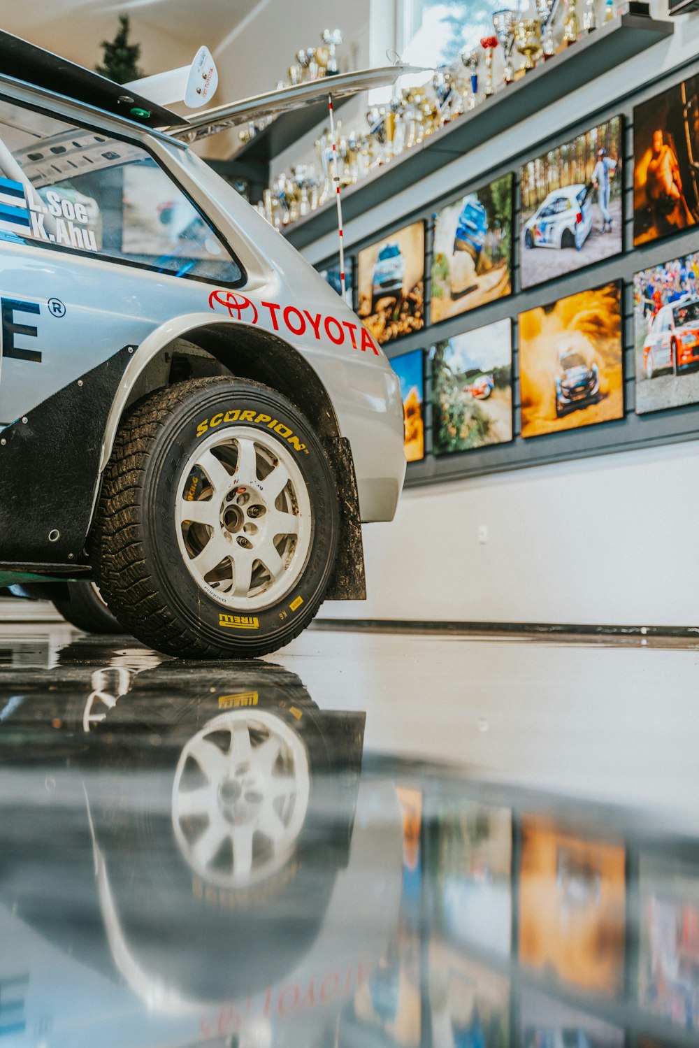 a car on display