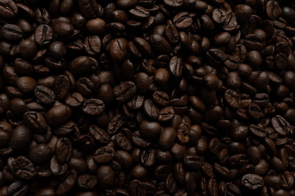 Un montón de granos de café