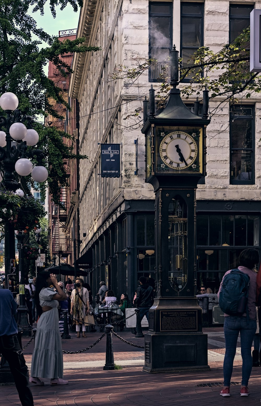 a clock on a building