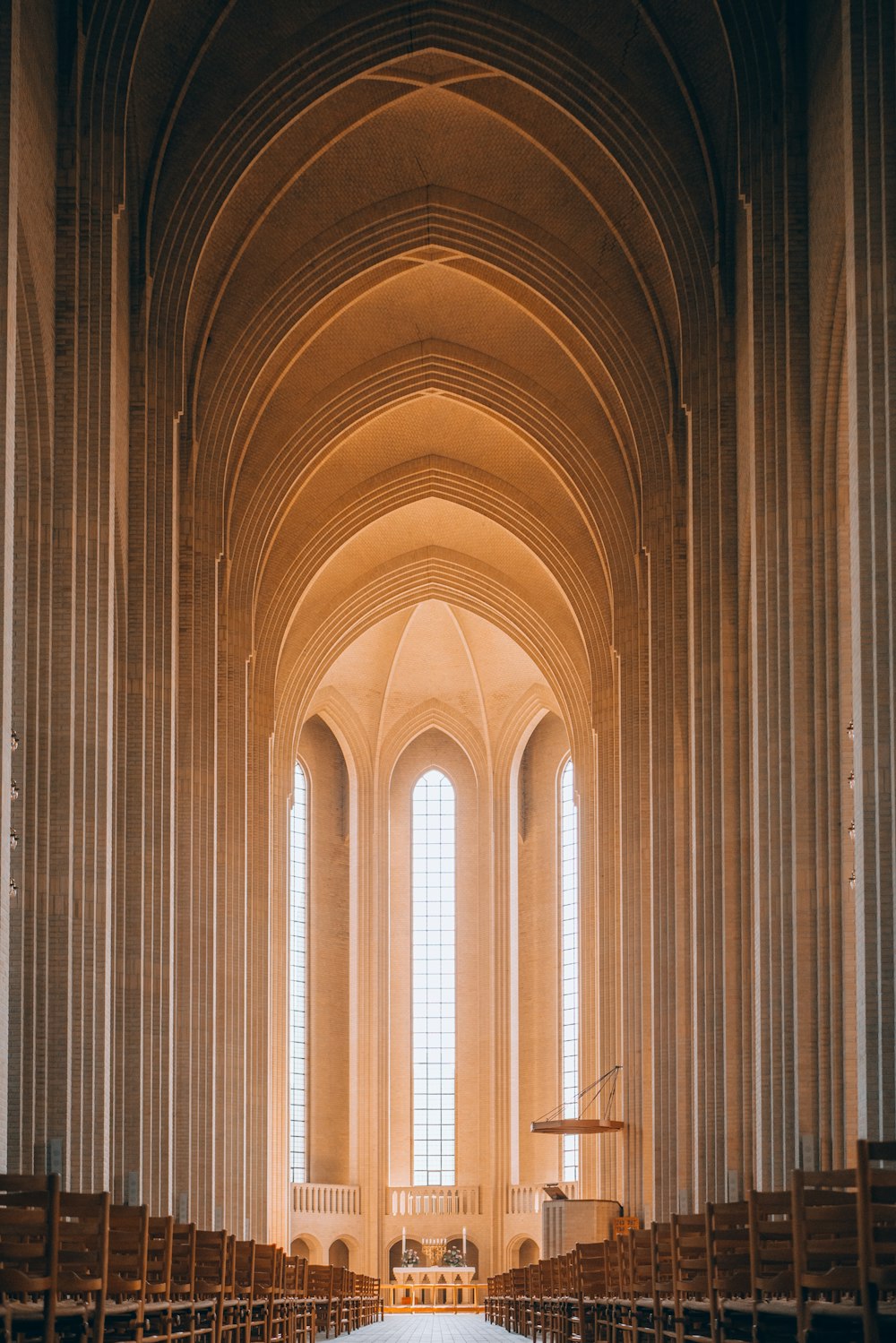 a large cathedral with many arched windows