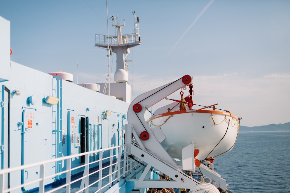 a large white ship