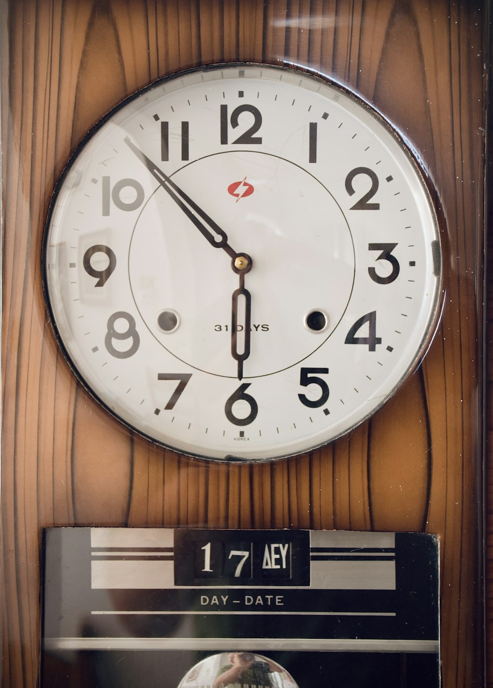 a clock on a wall