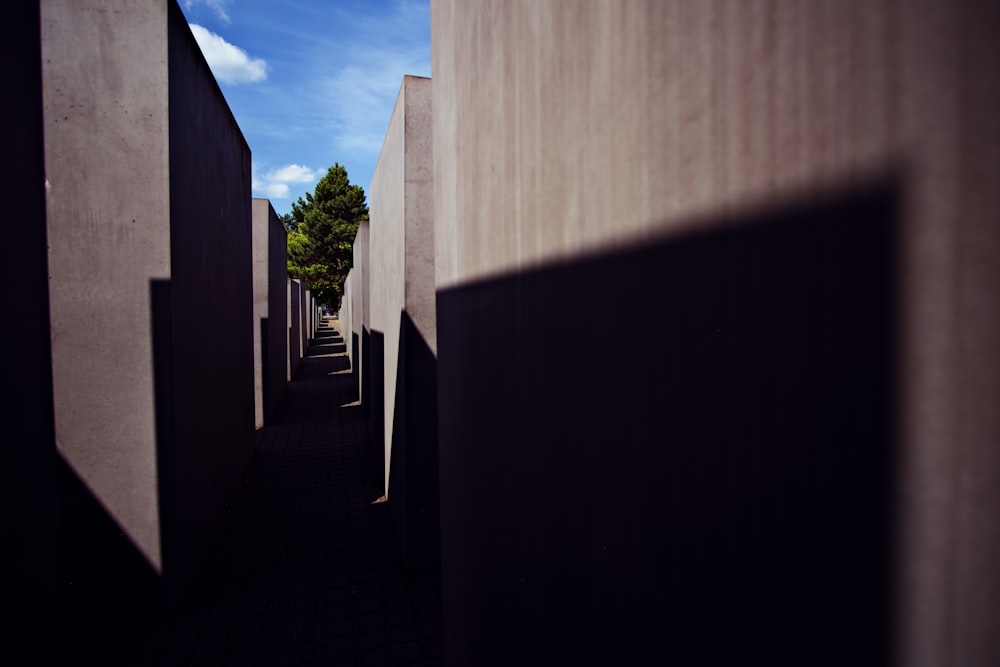 a row of white buildings