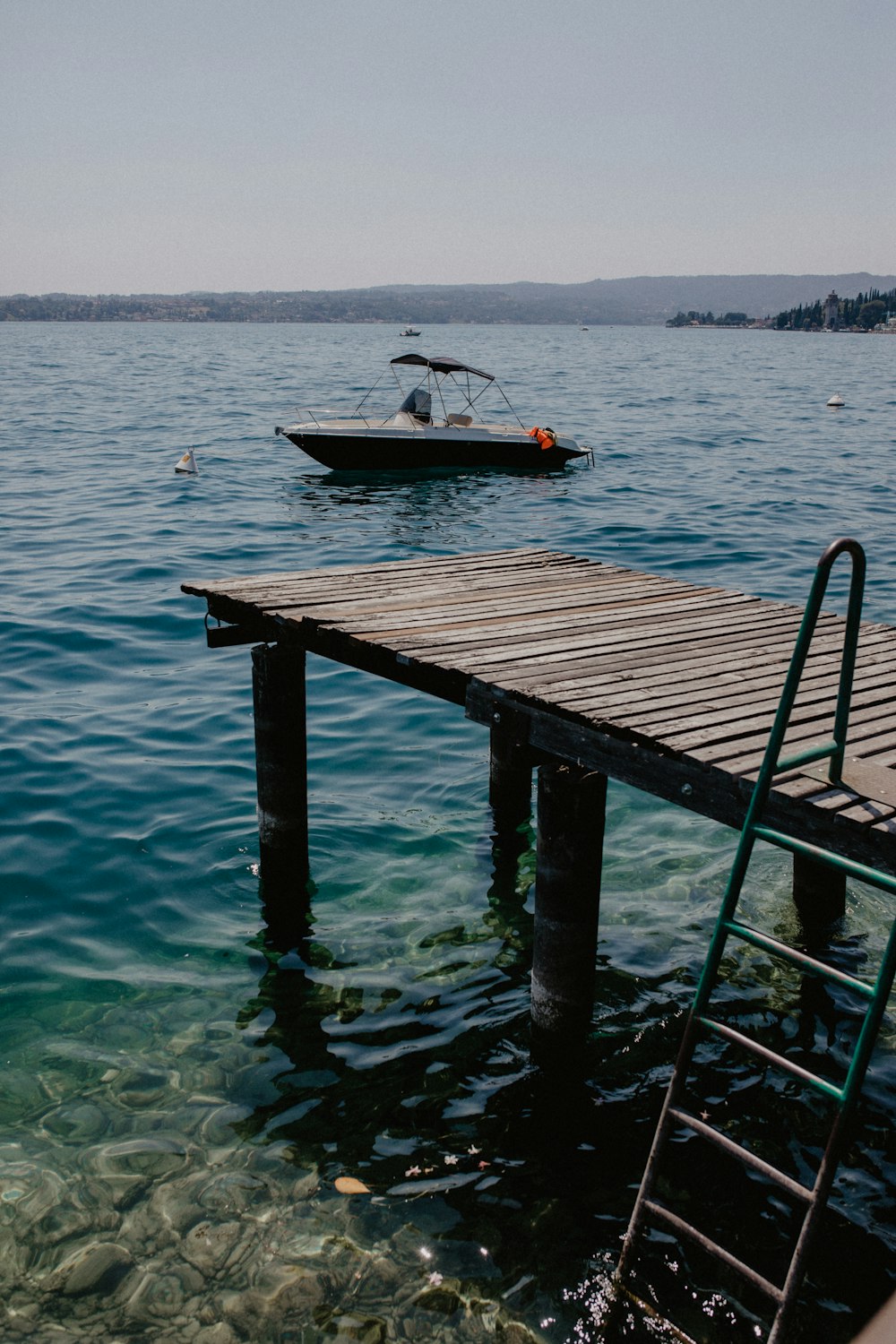 a boat in the water