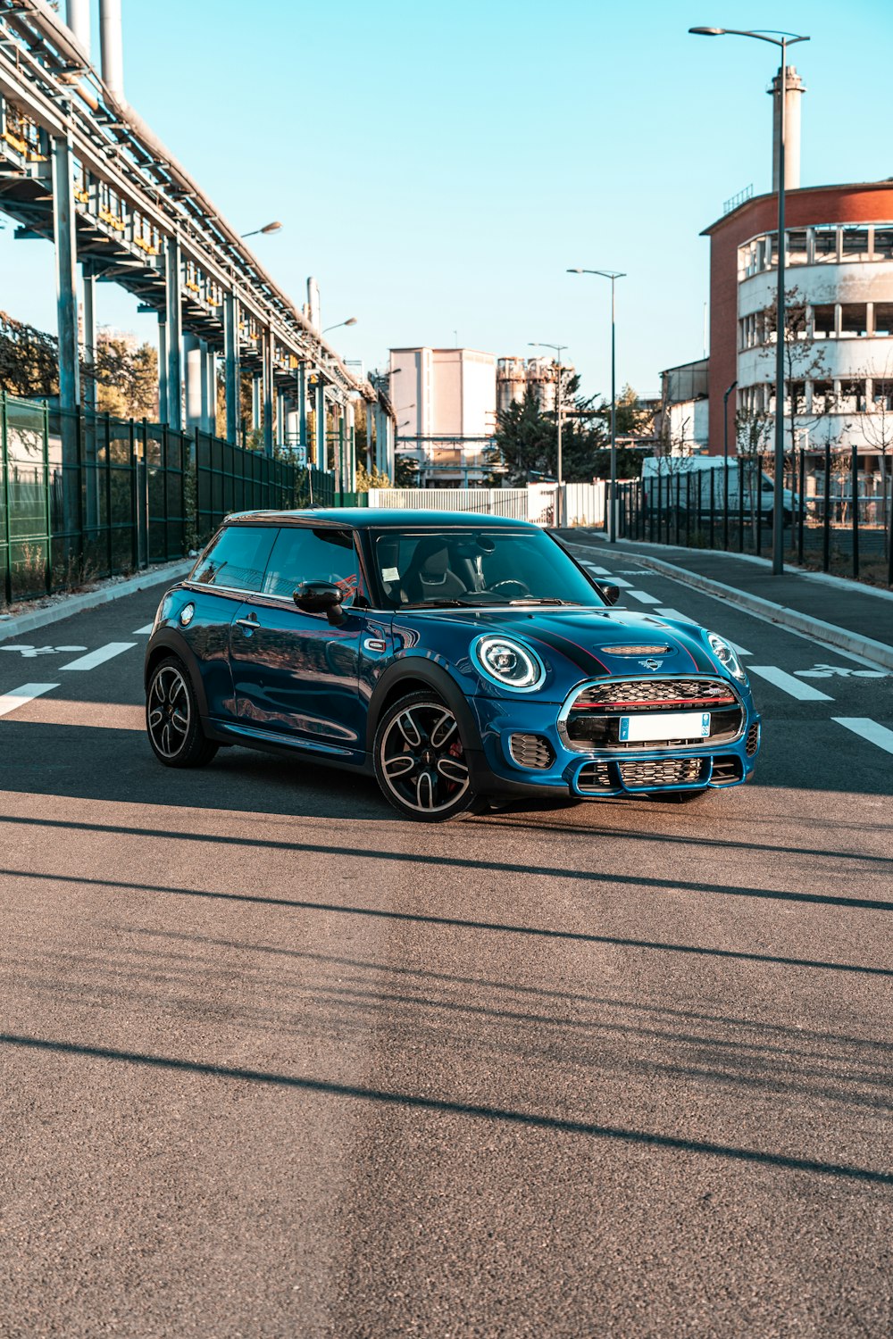 a car on a road