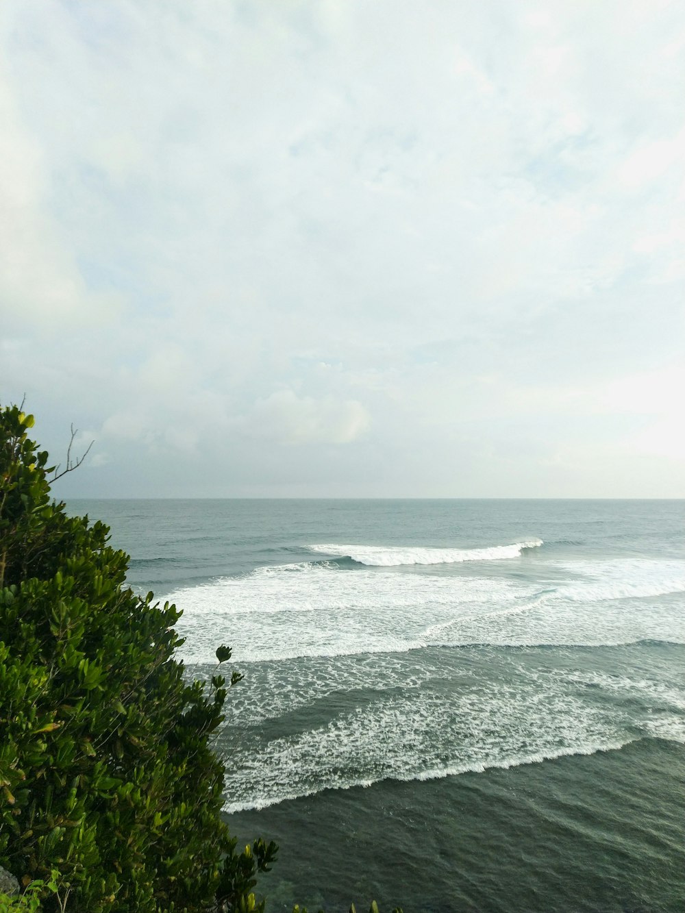 a body of water with waves