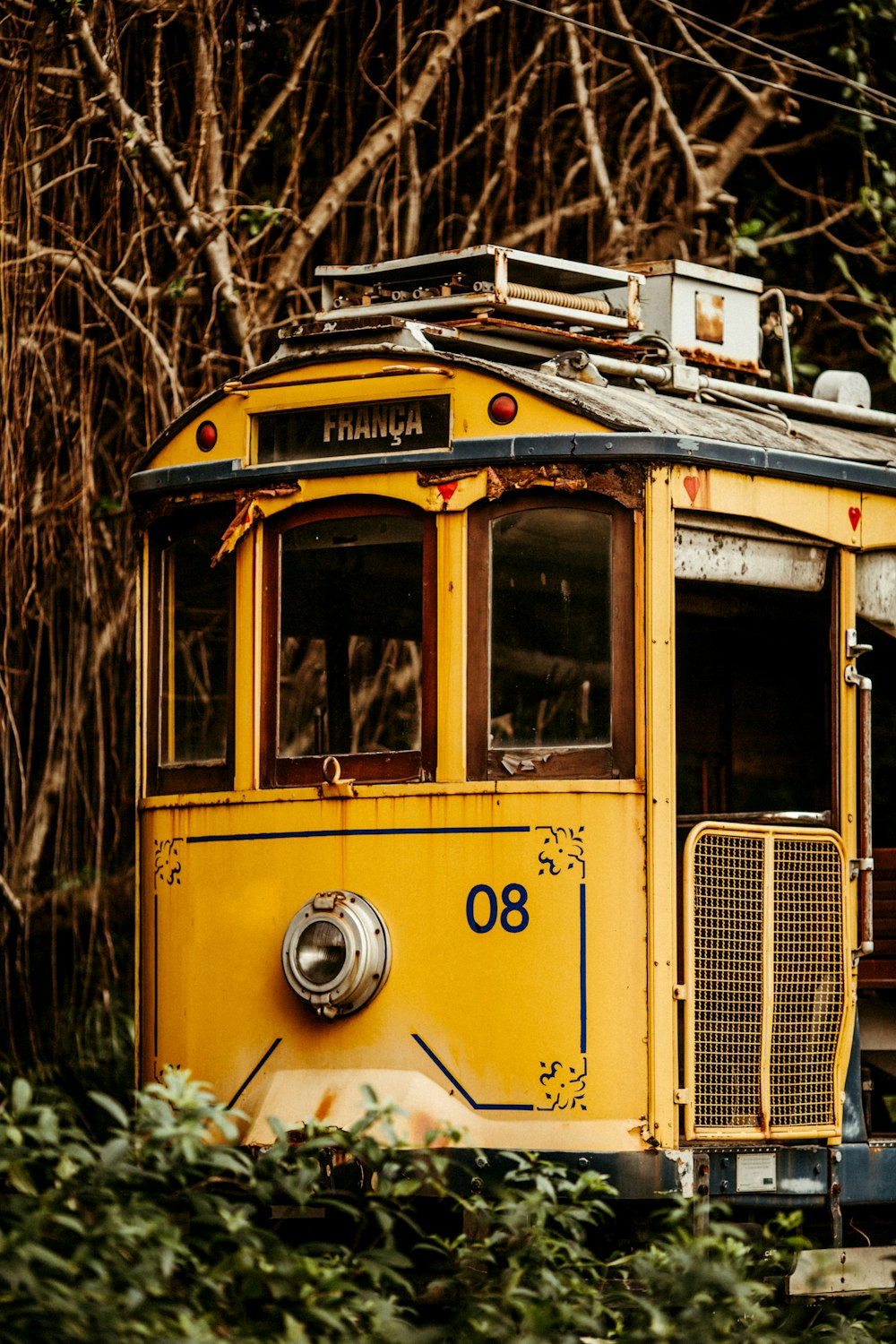 a train on a steel track