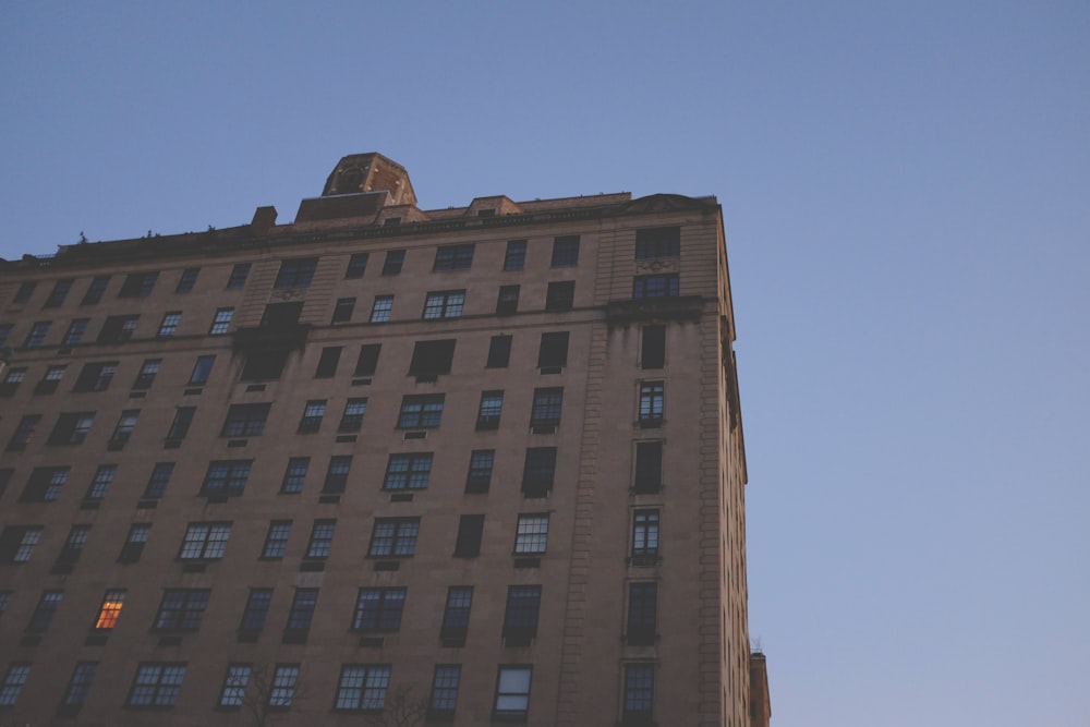 a tall building with many windows