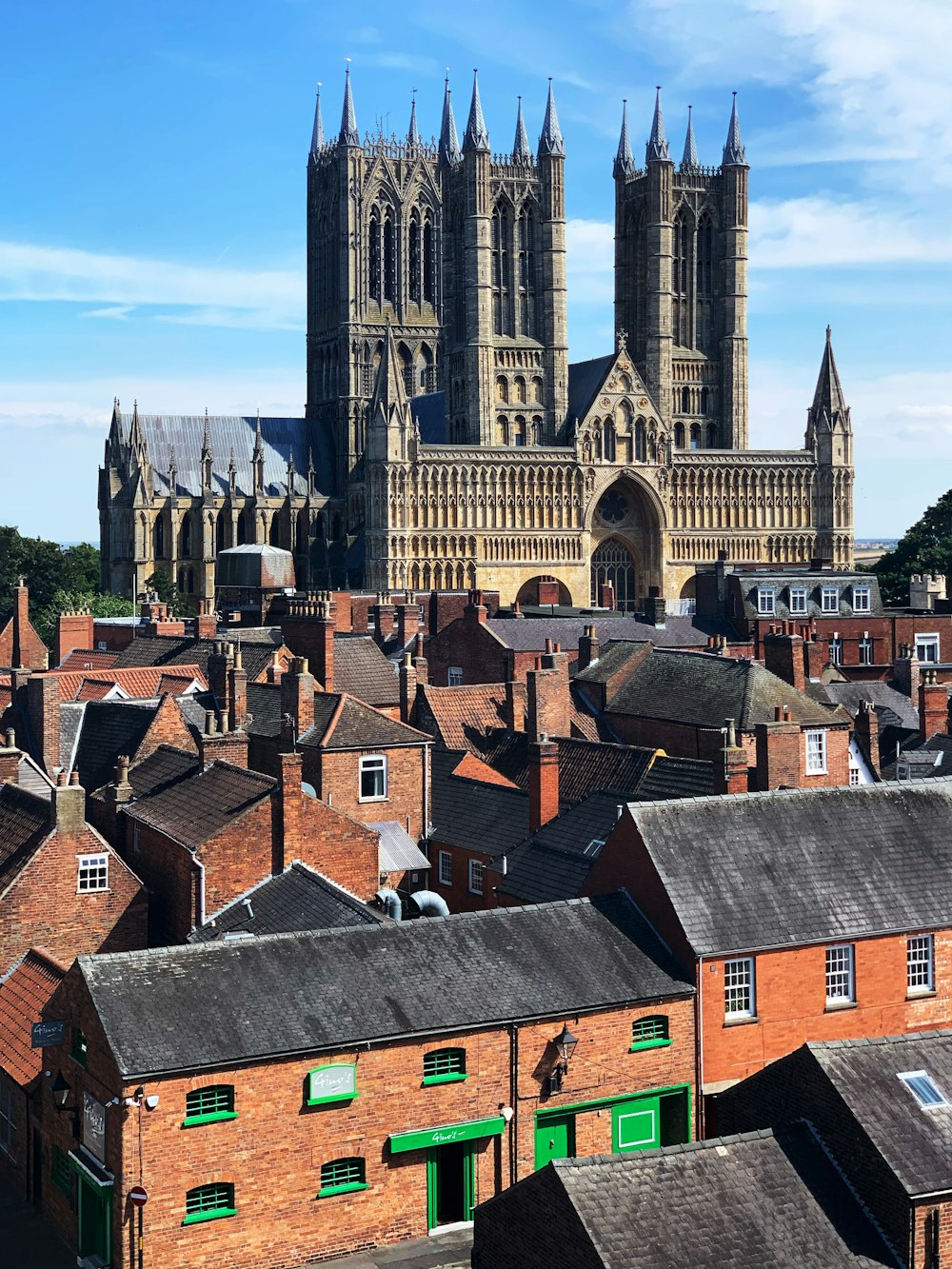 a large building with Lincoln Cathedral