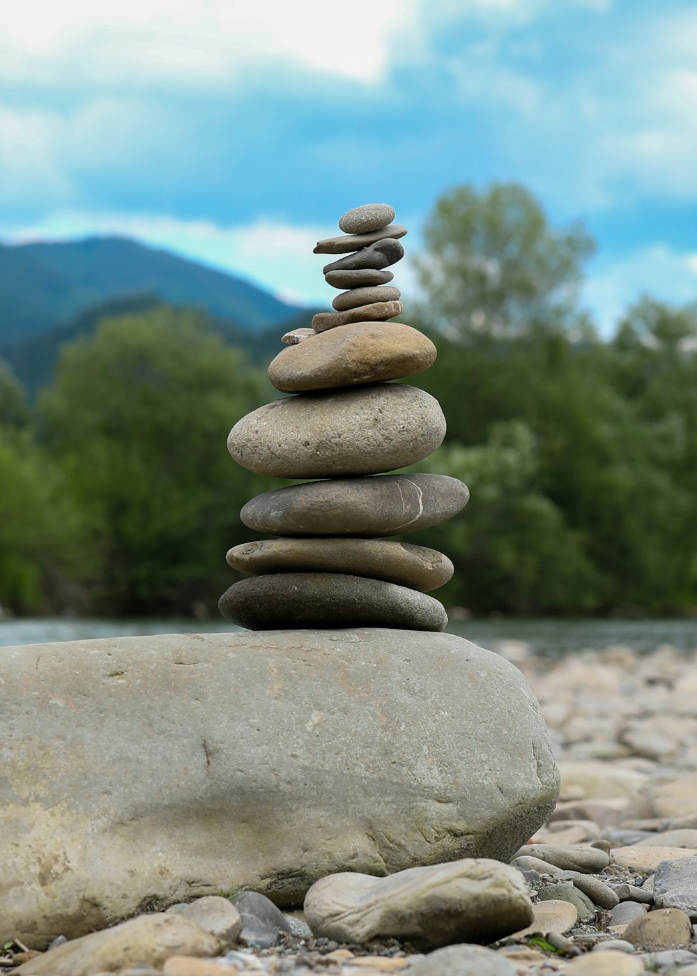 a stack of rocks