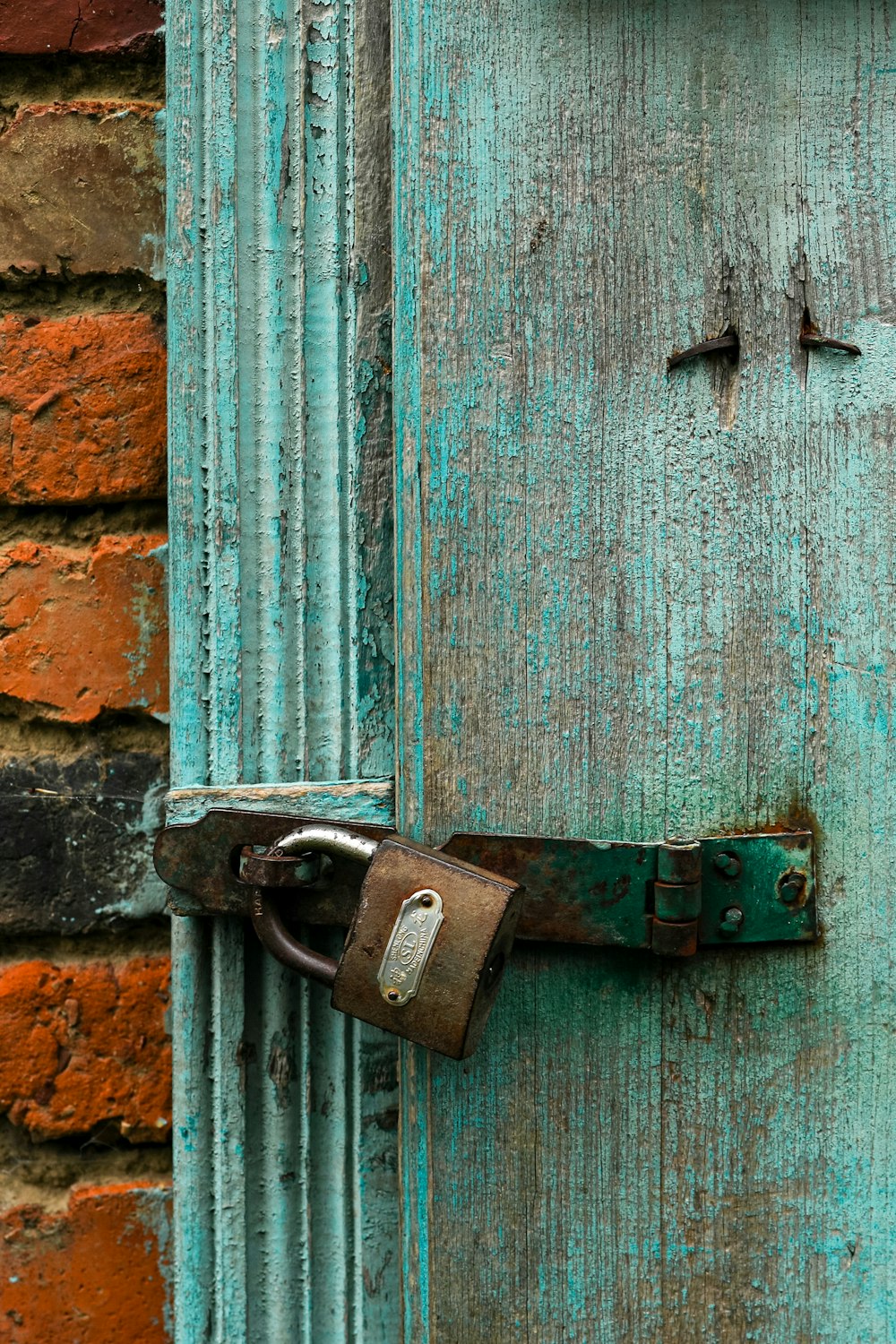 a door with a lock