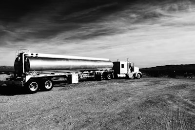 Close-up of a truck driver preparing for a long haul in the Permian Basin.