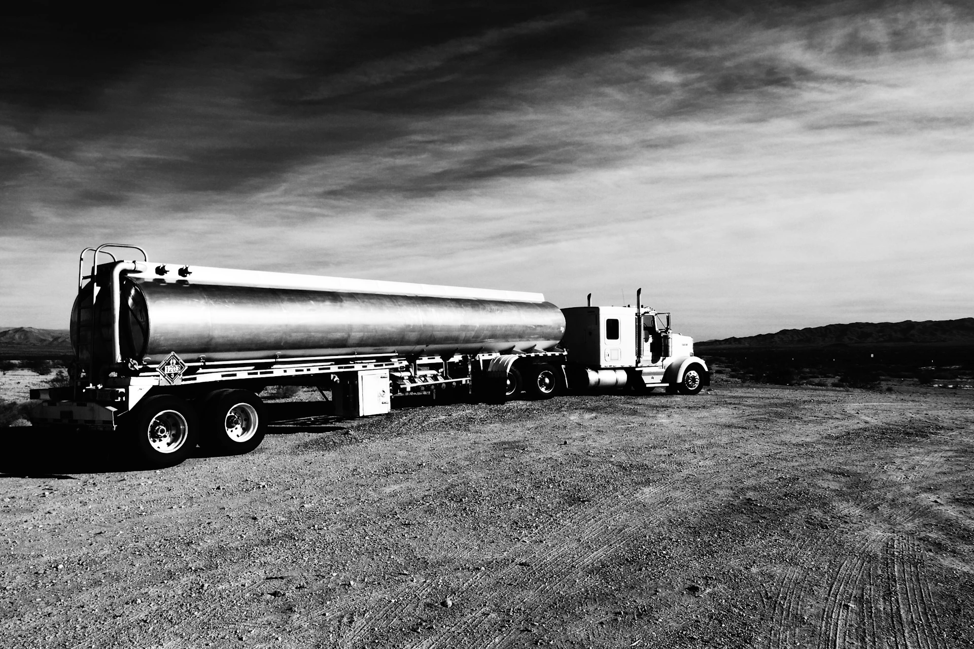 a truck carrying a container
