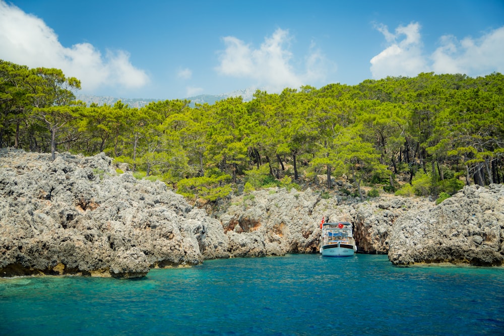 a boat on a body of water