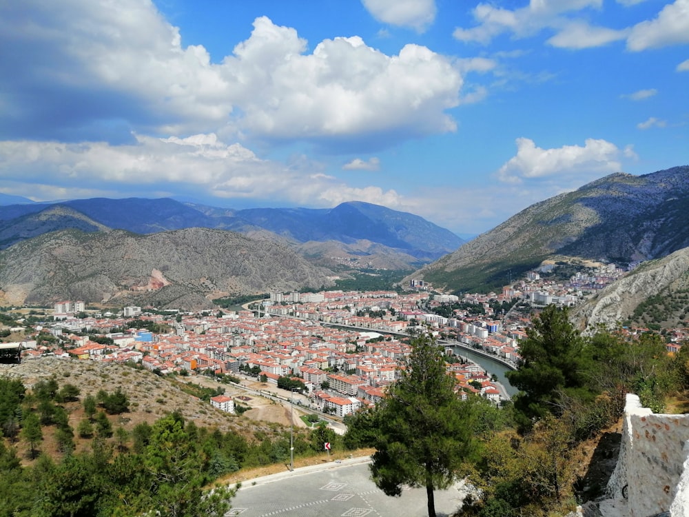 a town in the mountains