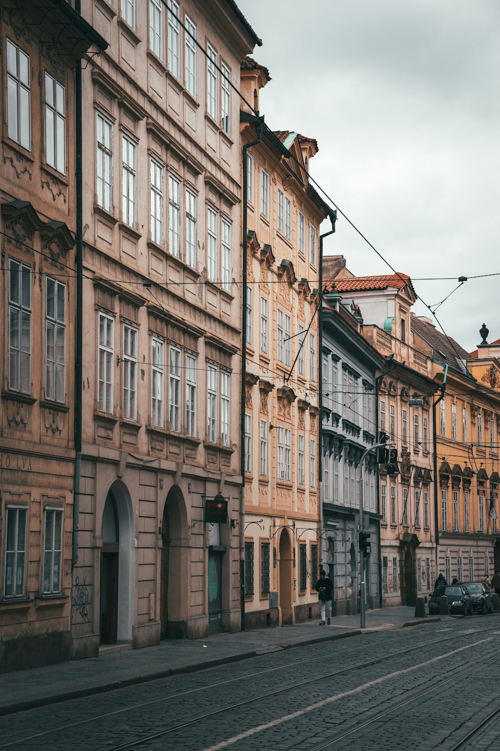 a street with buildings on either side