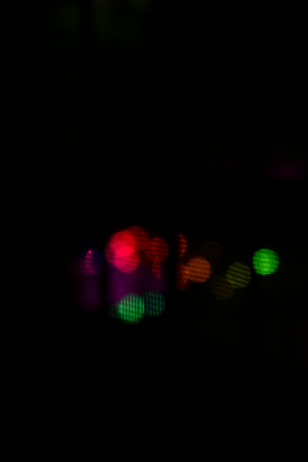 a group of colorful lights