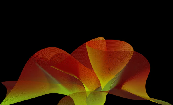 An abstract digital art piece inspired by electronic beats and rhythms