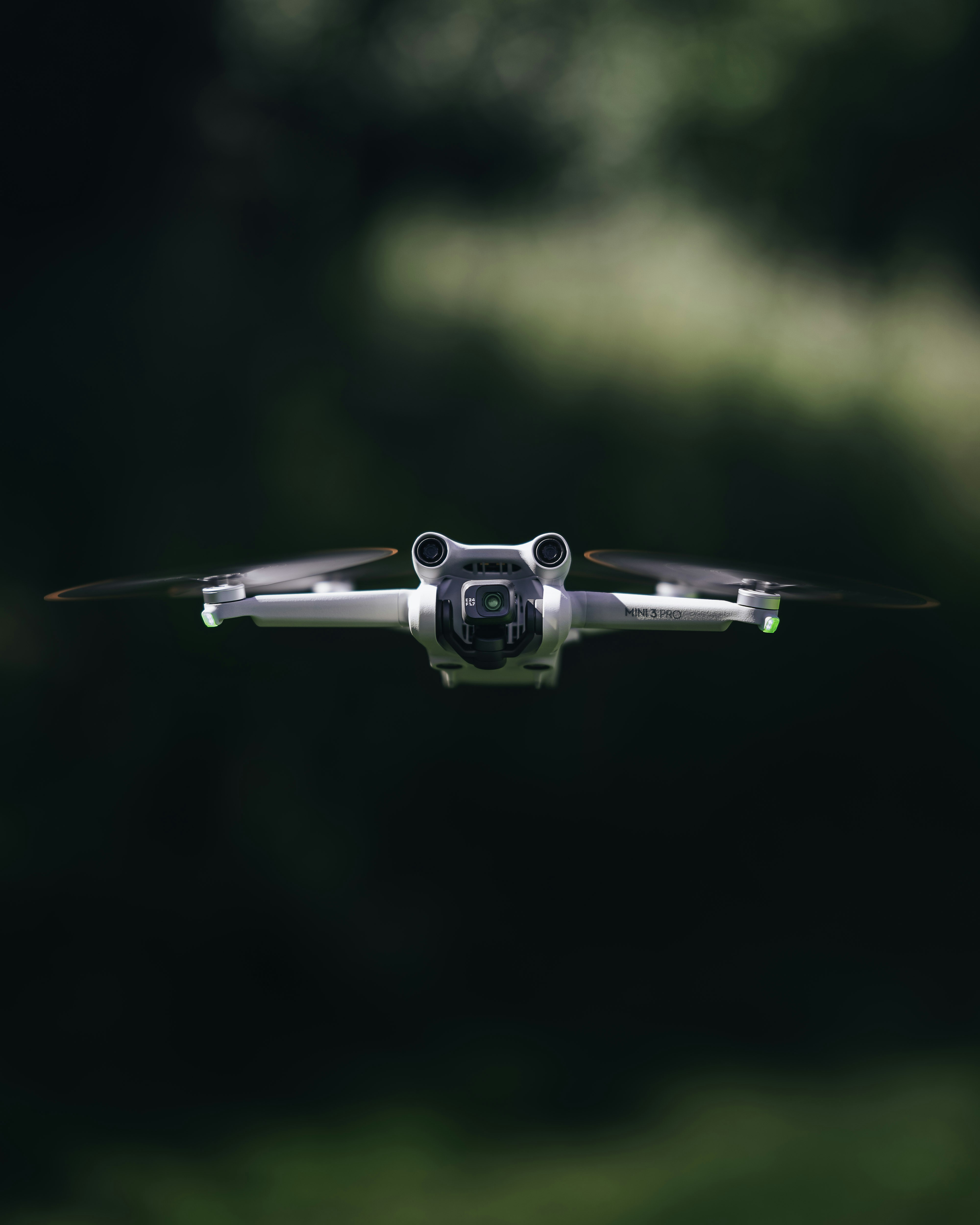 a drone flying in the air