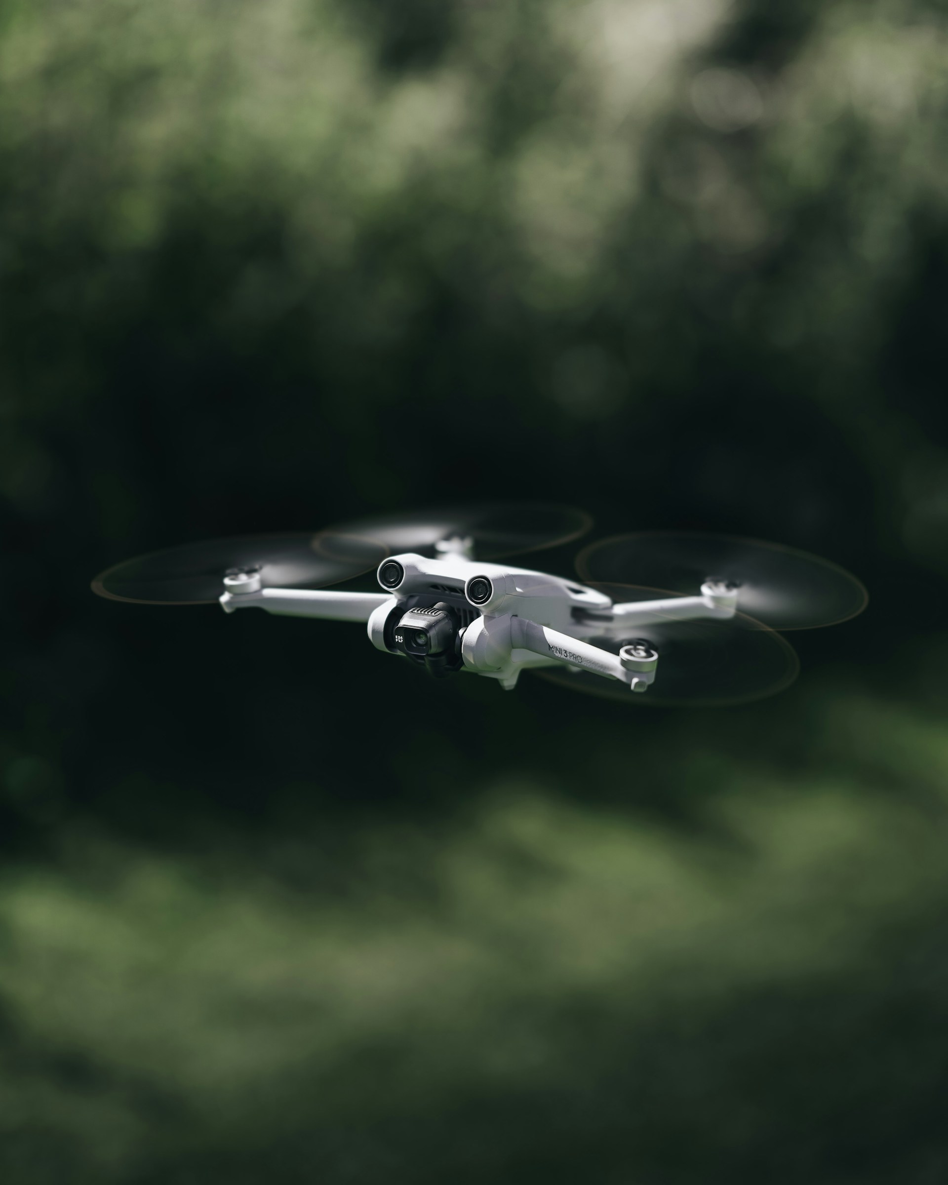 a drone flying in the air