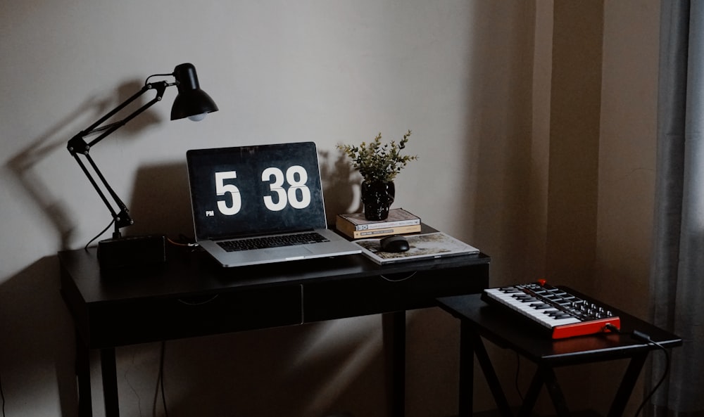 a laptop on a table