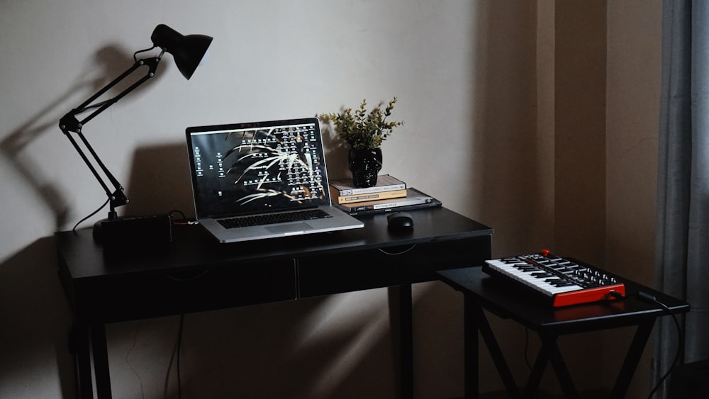 a laptop on a table